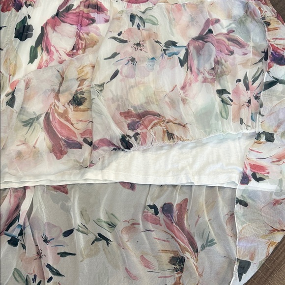 NWT Elegant Floral midi/maxi silk blend Dress - Picture 7 of 11